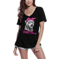 ULTRABASIC Women's T-Shirt Pittie Mom Paw - Cute Pitbull Mother Dog Lover Tee Shirt for Ladies