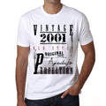 2001,birthday gifts for him,birthday t-shirts,Men's Short Sleeve Round Neck T-shirt