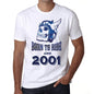 2001 Born To Ride Since 2001 Mens T-Shirt White Birthday Gift 00494 - White / Xs - Casual