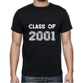 2001, Class of, black, Men's Short Sleeve Round Neck T-shirt 00103