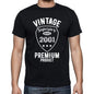 2001 Vintage Superior Black Mens Short Sleeve Round Neck T-Shirt 00102 - Black / S - Casual