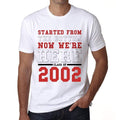 2002, T-shirt <span>à manches courtes et</span> <span>col rond</span> <span>pour hommes</span>