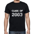 2003, Class of, black, Men's Short Sleeve Round Neck T-shirt 00103
