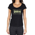 2004 Limited Edition Star, Women's T-shirt, Black, Birthday Gift 00383