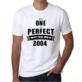 2004, No One Is Perfect, white, Men's Short Sleeve Round Neck T-shirt 00093