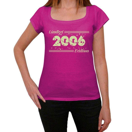 2006 Limited Edition Star Womens T-Shirt Pink Birthday Gift 00384 - Pink / Xs - Casual