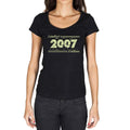 2007 Limited Edition Star, Women's T-shirt, Black, Birthday Gift 00383