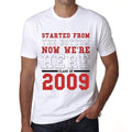 2009 Men's Retro T shirt White Birthday Gift 00195