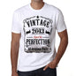 2013 Vintage Aged To Perfection Mens T-Shirt White Birthday Gift 00488 - White / Xs - Casual
