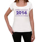 2014 Limited Edition Star Womens T-Shirt White Birthday Gift 00382 - White / Xs - Casual