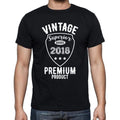2018 Vintage superior, black, Men's Short Sleeve Round Neck T-shirt 00102