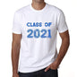 2021 Class Of White Mens Short Sleeve Round Neck T-Shirt 00094 - White / S - Casual