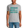ULTRABASIC Men's Music T-Shirt Arranging Mixing Mastering - Slogan Shirt for Men