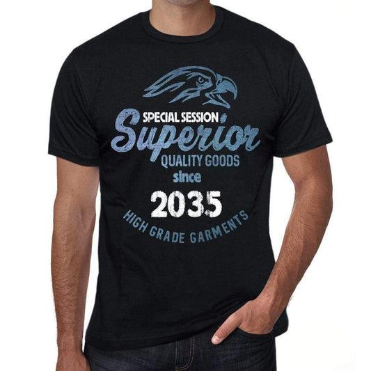 2035 Special Session Superior Since 2035 Mens T-Shirt Black Birthday Gift 00523 - Black / Xs - Casual