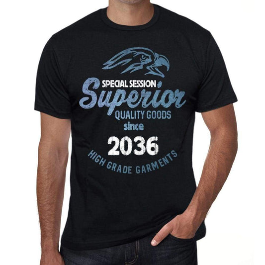 2036 Special Session Superior Since 2036 Mens T-Shirt Black Birthday Gift 00523 - Black / Xs - Casual