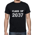 2037, Class of, black, Men's Short Sleeve Round Neck T-shirt 00103