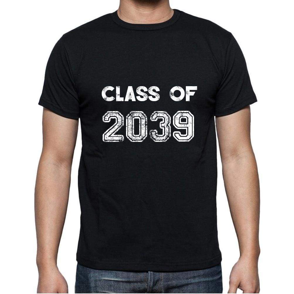 2039 Class Of Black Mens Short Sleeve Round Neck T-Shirt 00103 - Black / S - Casual