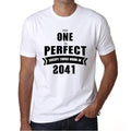 2041, No One Is Perfect, white, Men's Short Sleeve Round Neck T-shirt 00093