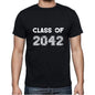 2042 Class Of Black Mens Short Sleeve Round Neck T-Shirt 00103 - Black / S - Casual