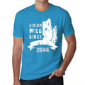 2044, Living Wild Since 2044 Men's T-shirt Blue Birthday Gift 00499