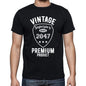 2047 Vintage Superior Black Mens Short Sleeve Round Neck T-Shirt 00102 - Black / S - Casual