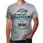 2050 Special Session Superior Since 2050 Mens T-Shirt Grey Birthday Gift 00525 - Grey / S - Casual