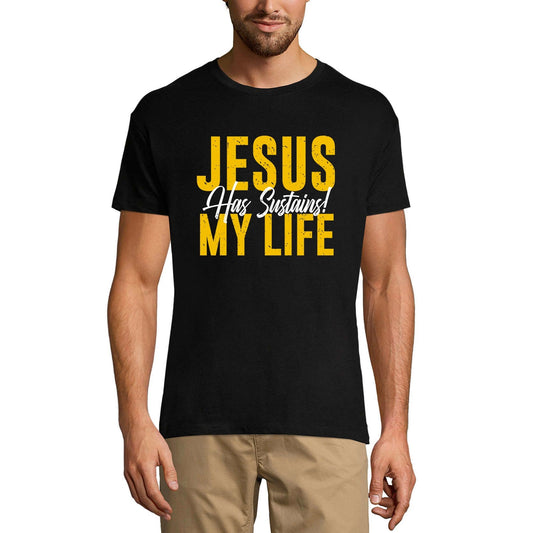 ULTRABASIC Graphic Men's T-Shirt Jesus Has Sustains! My Life - Religious Quote