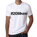 20likes Hashtag Men's Short Sleeve Round Neck T-shirt 00076