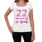 22 And Never Felt So Good, White, Women's Short Sleeve Round Neck T-shirt, Gift T-shirt 00372 - Ultrabasic