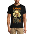 ULTRABASIC Men's Novelty T-Shirt Slashing Party Cat Version