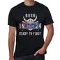 24 Ready To Fight Mens T-Shirt Black Birthday Gift 00388 - Black / Xs - Casual
