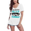 ULTRABASIC Women's T-Shirt Quote My Best Mood Arises In The Summer - Summer Love