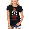 ULTRABASIC Women's Organic T-Shirt - Keep Them Guessing - Pirate Skull Shirt