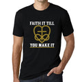 ULTRABASIC Men's T-Shirt Faith it Till You Make it - Christian Religious Shirt