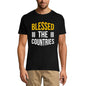 ULTRABASIC Graphic Men's T-Shirt Blessed In the Countries - Funny Quote