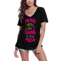 ULTRABASIC Women's T-Shirt Thank You For Loving Me - Thanksgiving - Graphic Shirt