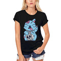 ULTRABASIC Women's Organic T-Shirt - Cat Sarcasm - Skull Shirt for Women
