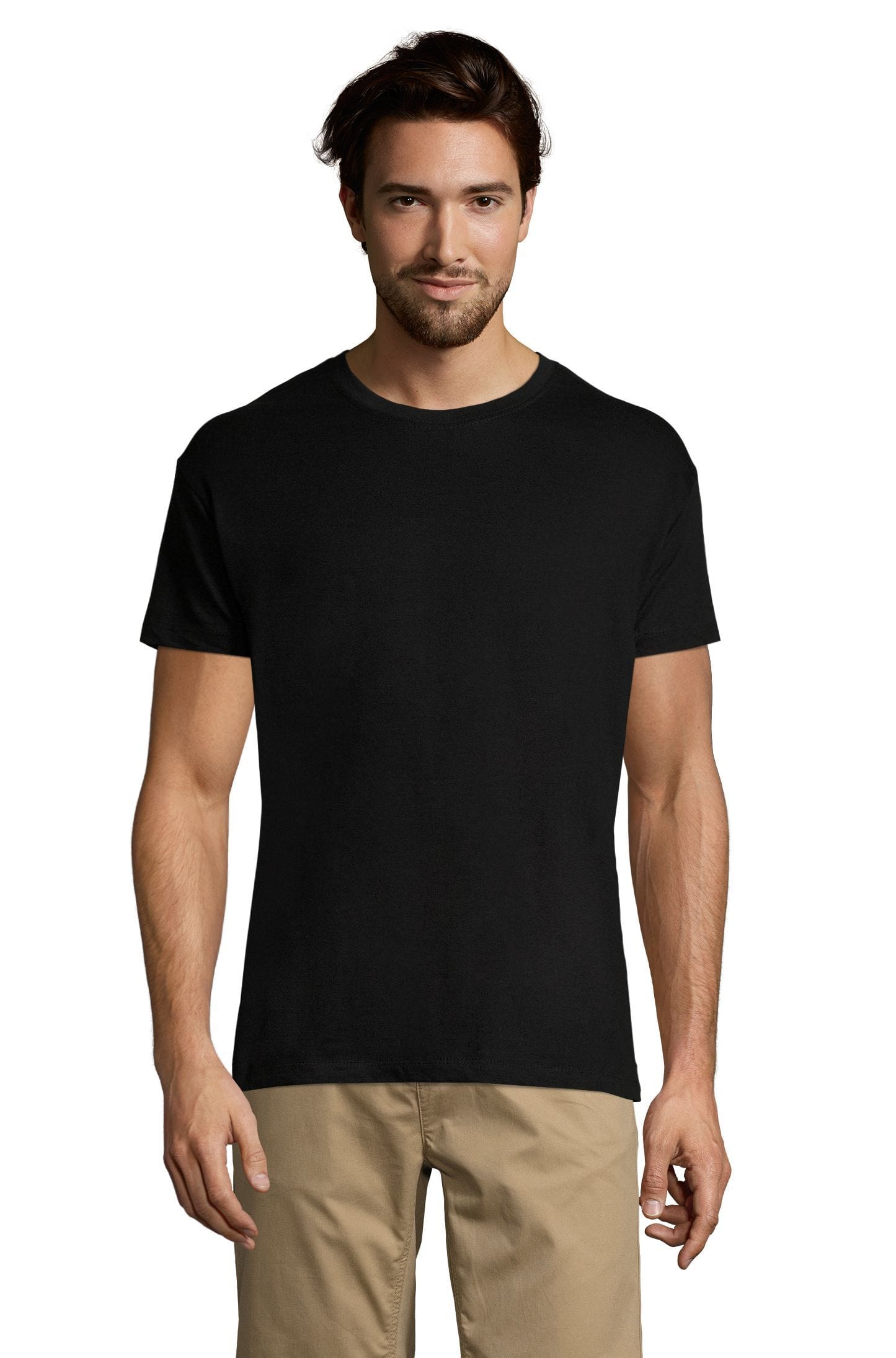 Advanced Order Custom Men's Crew Neck T-shirt Your multicolor design on the t-shirt color of your choice (42 colors)