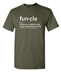 Men's T-Shirt Graphic Novelty Funny T Shirt Funcle Gift for Uncle Army Green