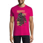 ULTRABASIC Herren-T-Shirt „Happy Life – Roboter-Grusel-T-Shirt“.