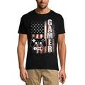 ULTRABASIC Men's T-Shirt Gamer Mode On US Flag Patriotic - Gaming Shirt for Player