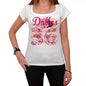 36 Dallas City With Number Womens Short Sleeve Round White T-Shirt 00008 - Casual