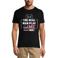 T-Shirt ULTRABASIC pour hommes, The Real Man Play Game, drapeau américain, chemise de joueur patriotique