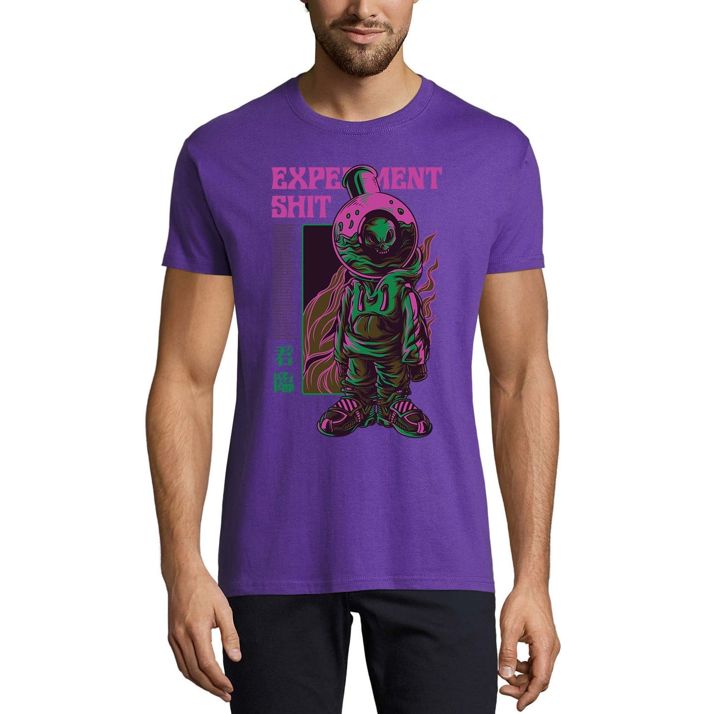 ULTRABASIC Men's Novelty T-Shirt Experiment Shit - Scary Tee Shirt