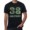 38 And Strong Men's T-shirt Black Birthday Gift 00475