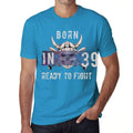 39, Ready to Fight, Men's T-shirt, Blue, Birthday Gift 00390