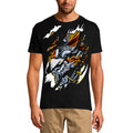 ULTRABASIC Men's Torn T-Shirt Animal Lover - Funny Design -Vintage Shirt for Men
