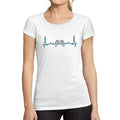 Ultrabasic - Tee-Shirt Femme Manches Courtes Gaming Geek Battement de Coeur T-Shirt Esports Cadeau Imprimé Tée-Shirt