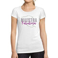 Ultrabasic - Tee-Shirt Femme Manches Courtes Maestra Fabulosa Blanc