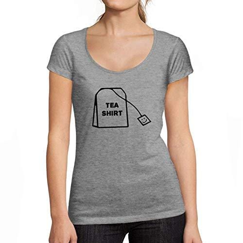 Ultrabasic - Tee-Shirt Femme col Rond Décolleté Tea Shirt